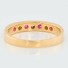 Second Hand 14ct Gold Ruby & Diamond Eternity Ring - Rear View