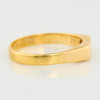 Vintage 18ct Gold Slim Signet Ring - Side View
