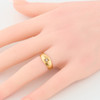 Antique 18ct Gold Diamond Gypsy Ring – size K ½ - Worn View