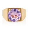 Vintage 9ct Gold Amethyst Signet Ring - Main View
