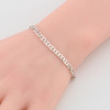 9ct White Gold Anchor Bracelet - Worn View