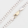 9ct White Gold Anchor Bracelet - Close Up