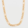 Second Hand 9ct Gold 18” Figaro Chain Necklace - Front View