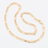 Second Hand 9ct Gold 18” Figaro Chain Necklace - Full View