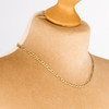 Second Hand 9ct Gold 18” Figaro Chain Necklace - Worn View