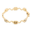 Second Hand 9ct Gold Two Colour Link Bracelet - Main View