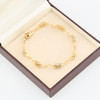 Second Hand 9ct Gold Two Colour Link Bracelet - In Box