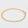 Second Hand 18ct Gold Anchor Link Bracelet – 8 ¾” Long - Side View