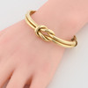Second Hand 9ct Gold Knot Bangle - Worn View