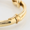 Second Hand 9ct Gold Knot Bangle - Close Up Clasp