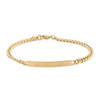 Second Hand 9ct Gold Identity Bracelet - Main View