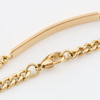 Second Hand 9ct Gold Identity Bracelet - Close Up Clasp