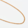 Vintage 9ct Gold 25” Double Belcher Chain Necklace - Angled View