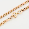 Vintage 9ct Gold 25” Double Belcher Chain Necklace - Close Up