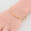 Second Hand 18ct Gold Ropework Slave Bangle - Worn View