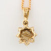 9ct Gold Pearl and Diamond Cluster Pendant - Rear View