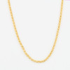Second Hand 18ct Gold 18” Open Link Chain Necklace - Front View