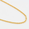 Second Hand 18ct Gold 20” Open Link Chain Necklace - Angled View