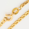 Second Hand 18ct Gold 18” Open Link Chain Necklace Clasp Detail