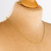 Second Hand 18ct Gold 20” Open Link Chain Necklace - Worn View
