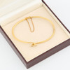 Vintage 18ct Gold Diamond Cross-Over Bangle - In Box