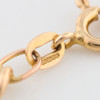 Second Hand 9ct Gold Figaro Bracelet - Hallmark Detail 