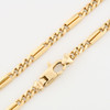 Second Hand 16” Fancy Figaro Chain Necklace - Clasp Close Up 