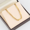 Second Hand 16” Fancy Figaro Chain Necklace - In Box 