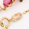 9ct Gold Ruby and Diamond Choker Necklace - Hallmark