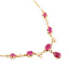9ct Gold Ruby and Diamond Choker Necklace - Main View