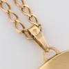 Second Hand 9ct Gold Cushion Shaped Locket with Chain - Hallmark
