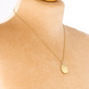 Second Hand 9ct Gold Cushion Shaped Locket with Chain - On Bust