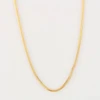 Second Hand 18ct Gold 20” Snake Chain Necklace - Front View