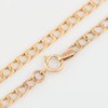 Second Hand 9ct Gold 21” Flat Curb Chain Necklace - Close Up