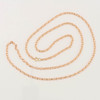 Vintage 9ct Rose Gold 30” Belcher Chain Necklace - Complete View