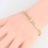 9ct Gold Swirl Panel Link Bracelet - On Hand