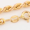Second Hand 9ct Gold 24” Rope Chain Necklace - Hallmark Detail