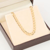 Second Hand 9ct Gold 24” Flat Curb Chain Necklace - In Box