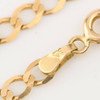 Second Hand 9ct Gold 24” Flat Curb Chain Necklace - Hallmark Detail