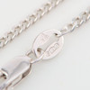 Second Hand Platinum 22” Curb Chain Necklace - Hallmark Detail