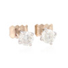 18ct White Gold Diamond Stud Earrings – 0.54ct - Alternative Front View