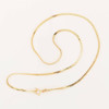 Second Hand 9ct Gold 18” Flat Curb Chain Necklace - All Product View