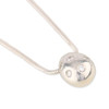 Second Hand Platinum Diamond Egg Pendant with Chain - Main View