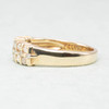 Second Hand 14ct Gold Diamond Three Row Aria Eternity Ring
