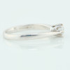 Second Hand 18ct White Gold Solitaire Cubic Zirconia Ring - Side View