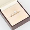 Second Hand 18ct White Gold Solitaire Cubic Zirconia Ring - In Box