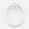 Second Hand 18ct White Gold Solitaire Cubic Zirconia Ring - Top View