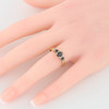 Second Hand 9ct Gold Sapphire & Diamond Dress Ring - Worn View