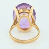 Vintage 9ct Gold Single Stone Amethyst Ring – 1961-1962 - Rear View