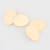 Second Hand 9ct Gold Plain Oval Chain Cufflinks - Front View